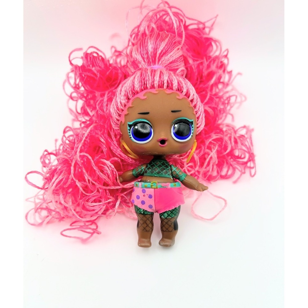 LOL Surprise Remix Hair Flip Supa Fly‎ Green Top Pink Shorts 3in
